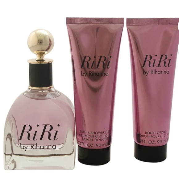Riri By Rihanna Perfume Gift Set For Women, 3.4Oz Edp Spray, 3Oz Body Lotion,Set - Picture 1 of 2